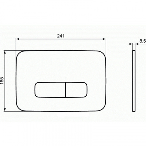 картинка Клавиша смыва Ideal Standard Oleas M3 R0123AA Хром от магазина Сантехстрой