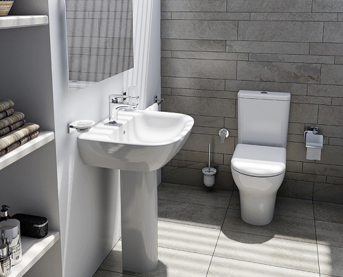 картинка Унитаз компакт Vitra Zentrum 5780B003-0585 без бачка и сиденья от магазина Сантехстрой