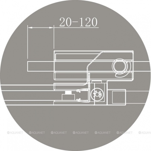 картинка Душевая дверь Cezares Slider B-1-80/90-C-NERO от магазина Сантехстрой