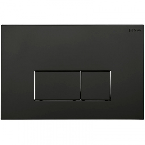 картинка Клавиша смыва Black&White Universe WPI-09542 09542 Matt Black от магазина Сантехстрой