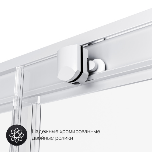 картинка W90G-404-120290-MT Gem Twin Slide 120x90. Душевое ограждение,120x90, профиль мат хром, стекло прозра от магазина Сантехстрой