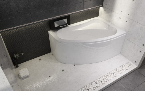 картинка Акриловая ванна Riho Lyra 153x100 B022001005 (BA6800500000000) L без гидромассажа от магазина Сантехстрой