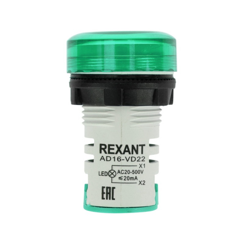 картинка Индикатор значения напряжения зеленый VD22 70-500 В от магазина Сантехстрой