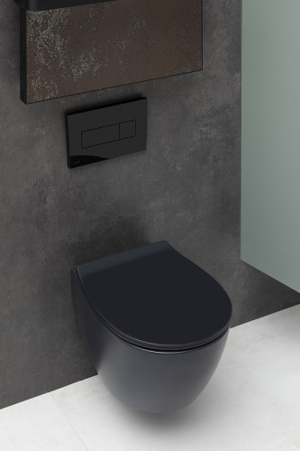 картинка Унитаз Allen Brau Fantasy 4.11004.31 подвесной Черный матовый без сиденья от магазина Сантехстрой