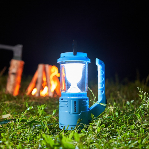 картинка Фонарь прожекторный,  двухрежимный,  с солнечной батареей,  индикатором зарядки и функцией Power bank REXANT от магазина Сантехстрой