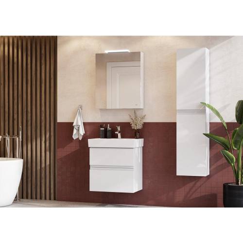 картинка Зеркало-шкаф Roca Oleta 60 левый, белый матовый (A857645501) от магазина Сантехстрой