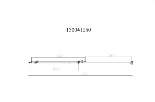 картинка Душевая дверь Slim-N VDS-4SN130CGB, 1300, черный, стекло тонированное от магазина Сантехстрой