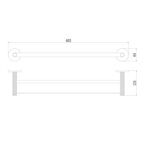 картинка Держатель для полотенец двойной Savol (S-002148Q) от магазина Сантехстрой