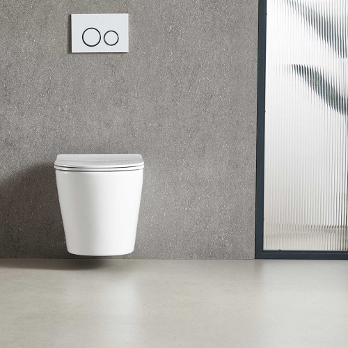 картинка Унитаз подвесной Tornado Piatti VT1-11T, цвет белый, ультратонкое soft-close сиденье от магазина Сантехстрой