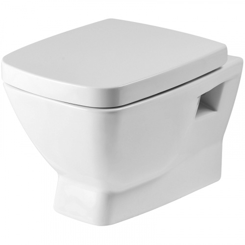 картинка ПЭК унитаз с инсталляцией Santek Нео с сиденьем "Микролифт" и черной матовой клавишей смыва (1WH501776) от магазина Сантехстрой