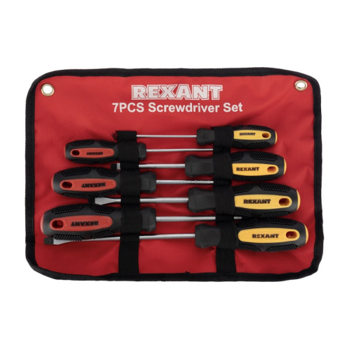 картинка Набор отверток 7 предметов (крестовые и шлицевые) REXANT от магазина Сантехстрой