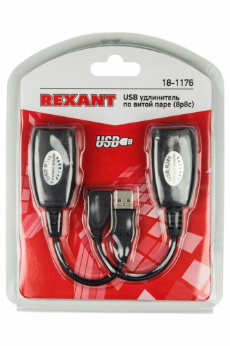 картинка USB удлинитель по витой паре (8p8c) REXANT от магазина Сантехстрой