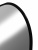 картинка Зеркало Reflection Black View с фоновой подсветкой, бесконтактным сенсором, диммером, часами, черной окантовкой 500х700 от магазина Сантехстрой