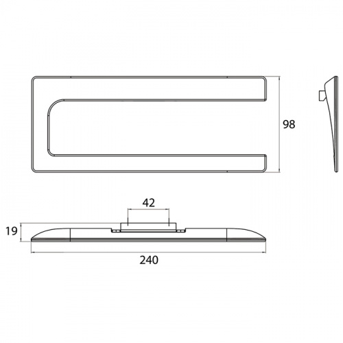 картинка Emco Art Полотенцедержатель-кольцо, подвесной, правый открытое, 240mm, цвет хром от магазина Сантехстрой