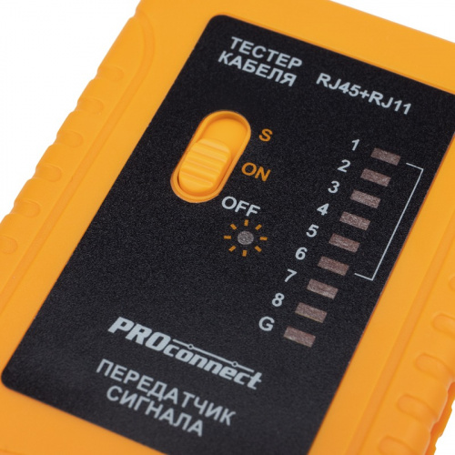 картинка Тестер кабеля RJ-45+RJ-11 468 PROconnect от магазина Сантехстрой