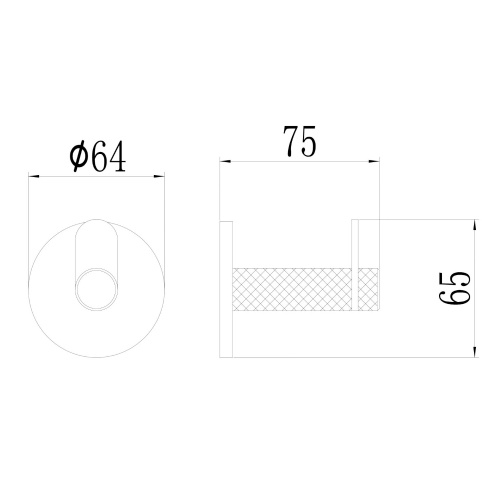 картинка Крючок двойной Savol (S-002153Q) от магазина Сантехстрой