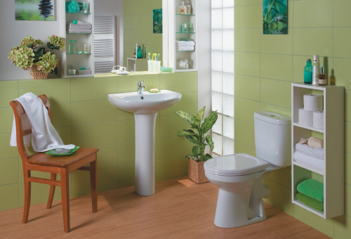 картинка Унитаз-компакт Santek Анимо напольный, белый (1.WH11.0.035) от магазина Сантехстрой