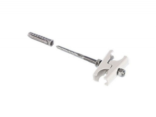 картинка ZB0257 0001. Держатель, L=130 мм, РС=15 -70 мм, RAL 1035 от магазина Сантехстрой