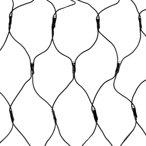 картинка Гирлянда Сеть 1х1,5м,  черный ПВХ,  160 LED Тёплый белый от магазина Сантехстрой