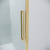 картинка Душевая перегородка 200.K33.02.90.32.00 Cosmo (90*195) золото сатин, стекло прозрачное, 1 место от магазина Сантехстрой