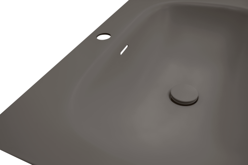 картинка Раковина из авиаля Oliveeka M115B70 темный коричневый от магазина Сантехстрой