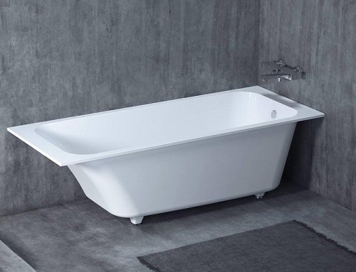 картинка Salini ORLANDA Встраиваемая ванна 1700х700х600мм, прямоуг. чаша, мат-л: S-Sense, глянцевый, белый (без слива-перелива!) от магазина Сантехстрой