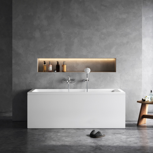 картинка W93A-160-070W-A Gem, ванна акриловая 160x70 см от магазина Сантехстрой