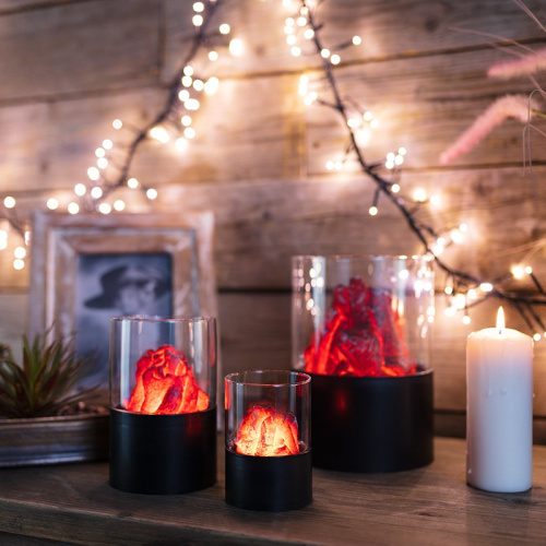 картинка Декоративный светильник Лава Ø 15х21 см,  батарейки 3хАА (не в комплекте) от магазина Сантехстрой