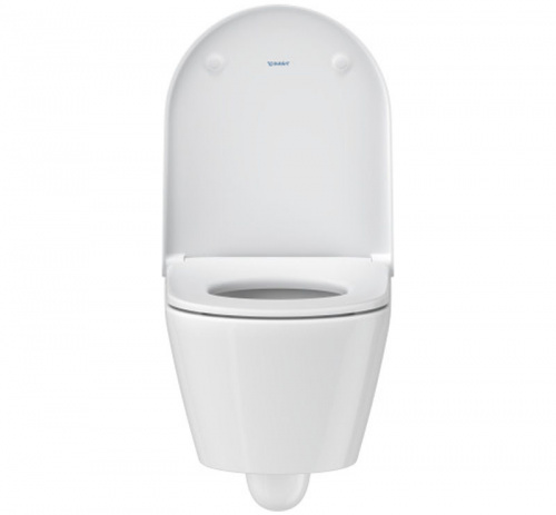 картинка Унитаз подвесной + сиденье Duravit D-Neo Rimless с креплением Durafix, белый (45770900A1) от магазина Сантехстрой