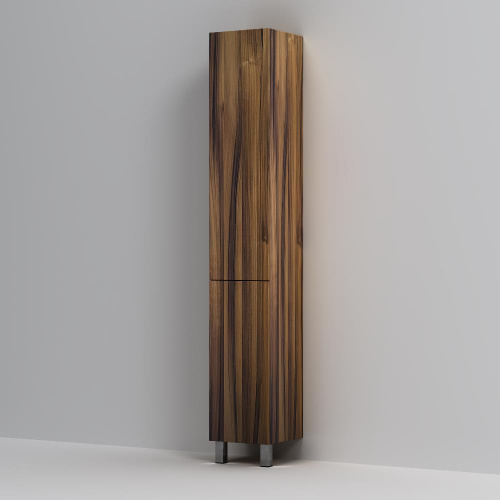 картинка M90CSR0306HF GEM, шкаф-колонна, напольный, правый, 30 см, двери, push-to-open, цвет: орех от магазина Сантехстрой