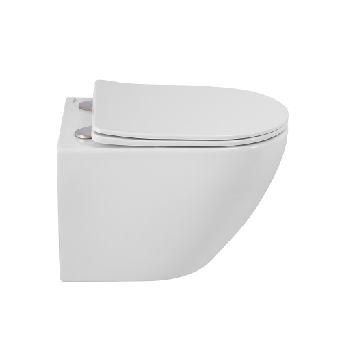 картинка Унитаз подвесной безободковый с сиденьем BelBagno SFERA-R BB046CHR/SC от магазина Сантехстрой