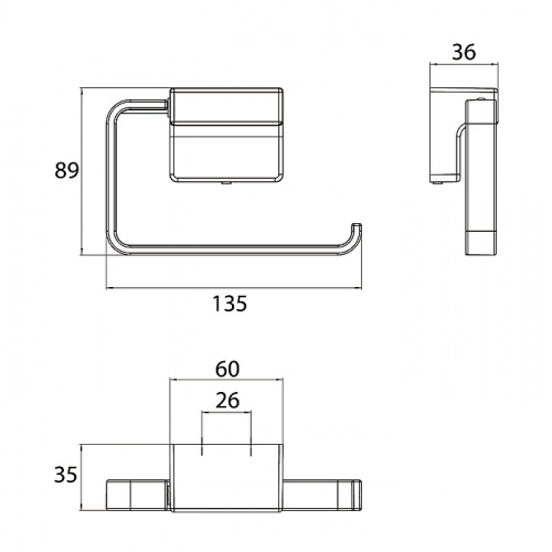 картинка Emco Cue Держатель запасного рулона т/б , хром от магазина Сантехстрой