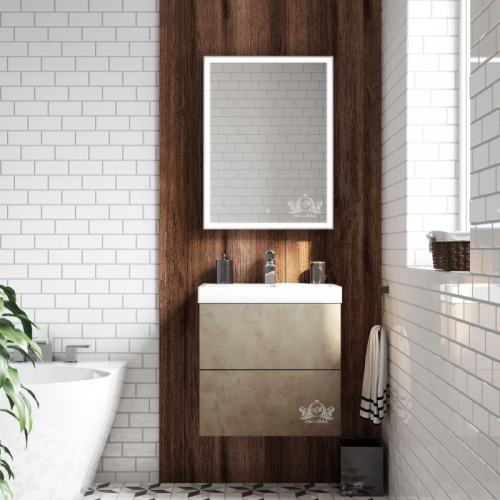 картинка Зеркальный шкаф 60x80 см белый L Art&Max Techno AM-Tec-600-800-1D-L-DS-F от магазина Сантехстрой