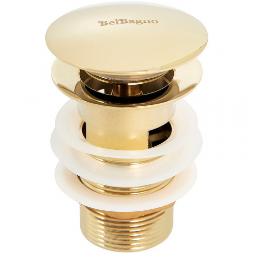 картинка Донный клапан BelBagno BB-SAT-ORO Сlick-Сlack Золото от магазина Сантехстрой