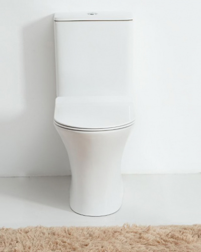 картинка Унитаз-компакт Orange C01-000W безободковый, сиденье с микролифтом от магазина Сантехстрой