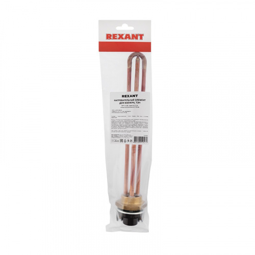 картинка Нагревательный элемент для бойлера ТЭН RDT 3,0 кВт,  термостат 15 A,  кольцо уплотнительное,  фланец D 42 мм REXANT от магазина Сантехстрой