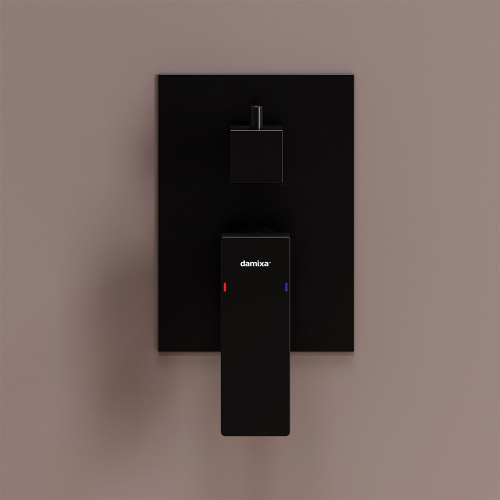 фото 537100300 gala встраиваемый смеситель для ванны - душа, чёрный