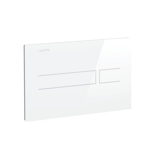 картинка Laufen LIS AW3 панель смыва бесконтактная стеклянная 250x15x160 мм AW3 двойной смыв, цвет белый глянец (без блока питания 8.9866.0.000.000.1) от магазина Сантехстрой