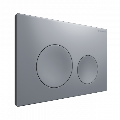 картинка Клавиша смыва для инсталляции Terminus Classic кнопка круг цвет хром от магазина Сантехстрой