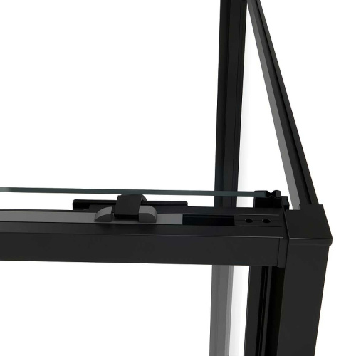 картинка Душевой уголок Vincea Slim Soft 150x90 VSR-1SS9015CLB профиль Черный стекло прозрачное от магазина Сантехстрой
