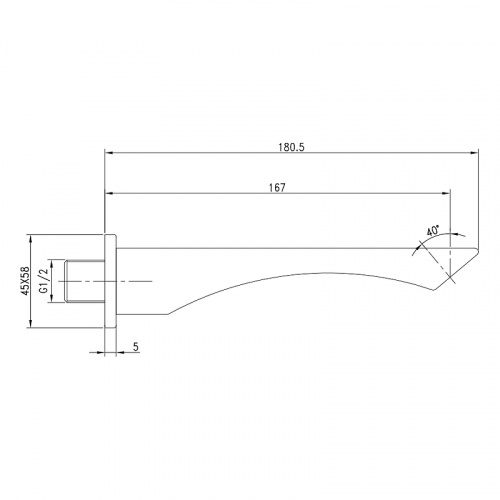 фото излив для ванны lemark (lm5881cw)
