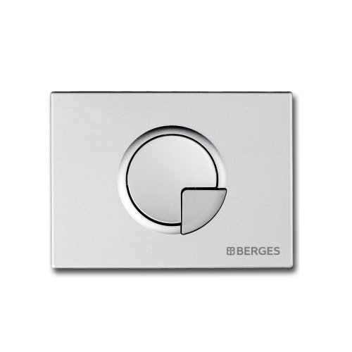 картинка Клавиша смыва Berges Wasserhaus Novum R2 040022 Хром матовый от магазина Сантехстрой