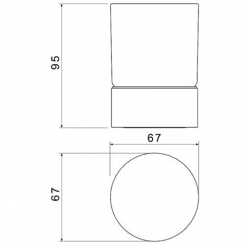 картинка Стакан настольный для зубных щеток Timo Saona золото матовое (13231/17) от магазина Сантехстрой