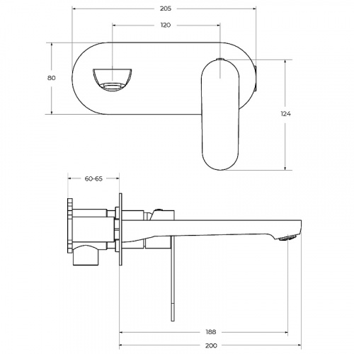 картинка Смеситель для раковины Cezares Stylus STYLUS-BLI1-NOP-W0 Черный матовый от магазина Сантехстрой