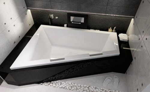 картинка Акриловая ванна Riho Doppio 180x130 B033001005 (BA9000500000000) R без гидромассажа от магазина Сантехстрой
