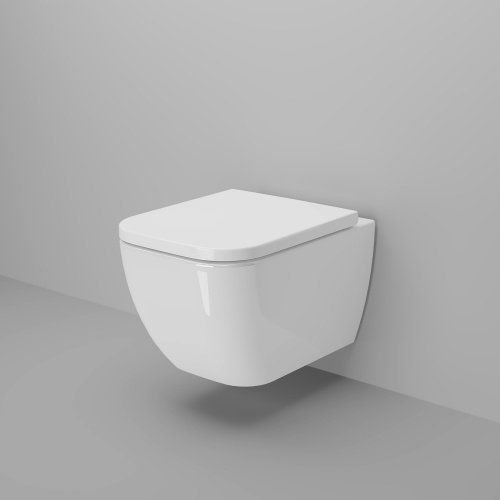 картинка Унитаз Forsa 243K19002RS (510*360*350) подвесной БЕЗОБОДКОВЫЙ, 2 места от магазина Сантехстрой