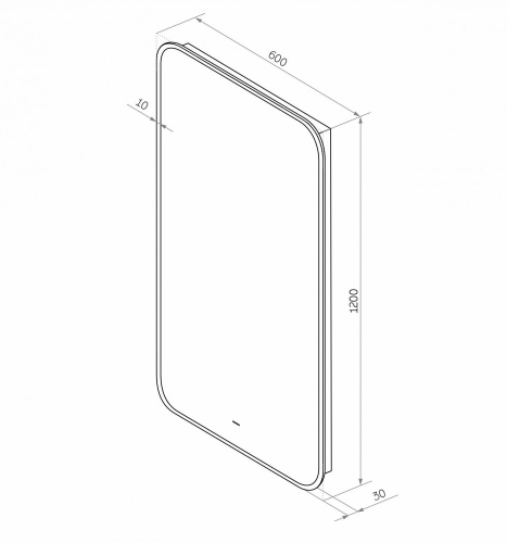 картинка Зеркало с подсветкой "Siena 600x1200" AM-Sie-600-1200-DS-F от магазина Сантехстрой