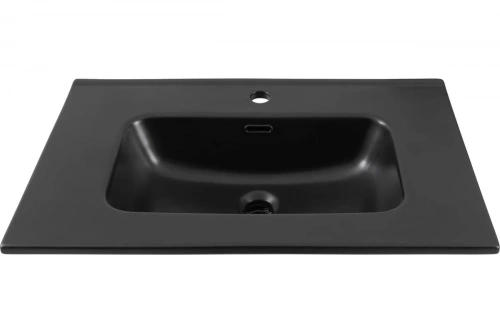 картинка Раковина-столешница Aquanet Flat 70 черный матовый 00329254 от магазина Сантехстрой