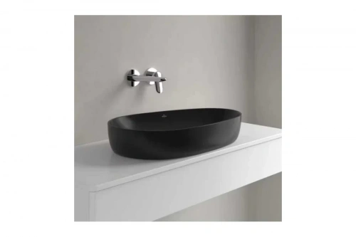 картинка Раковина накладная Villeroy & Boch Antao 650x400x146 мм, цвет Pure Black 4A74 65 R7 00337447 от магазина Сантехстрой
