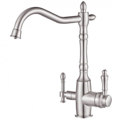 картинка Смеситель для кухни ZORG sh 812 satin Хром от магазина Сантехстрой